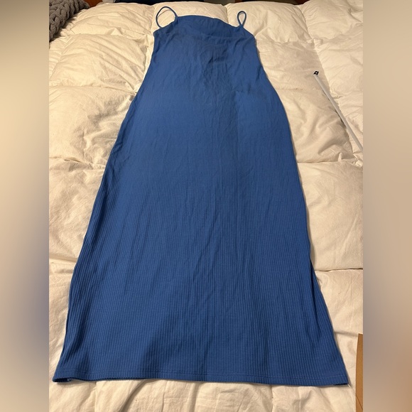 Reformation Dusk Blue Laney Knit Dress - NWT - Size L - Picture 5 of 14